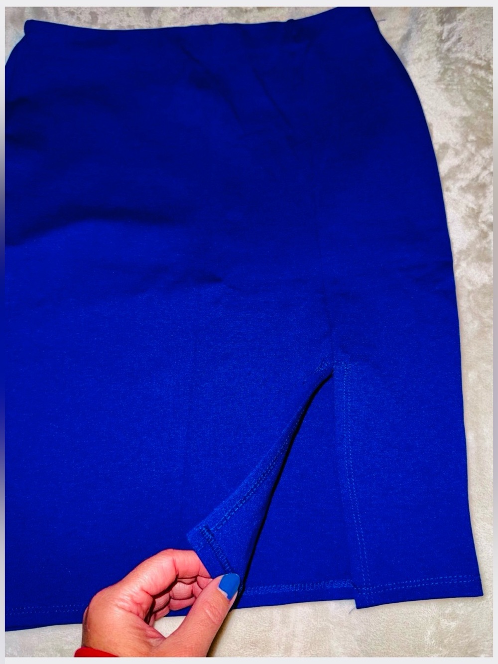 💙Charlotte Russe~Classic Royal Blue Pencil Skirt w/a Front Slit//NEW!
